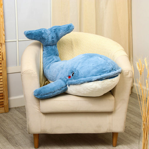 Мягкая игрушка «Кит», 90 см, рот на молнии