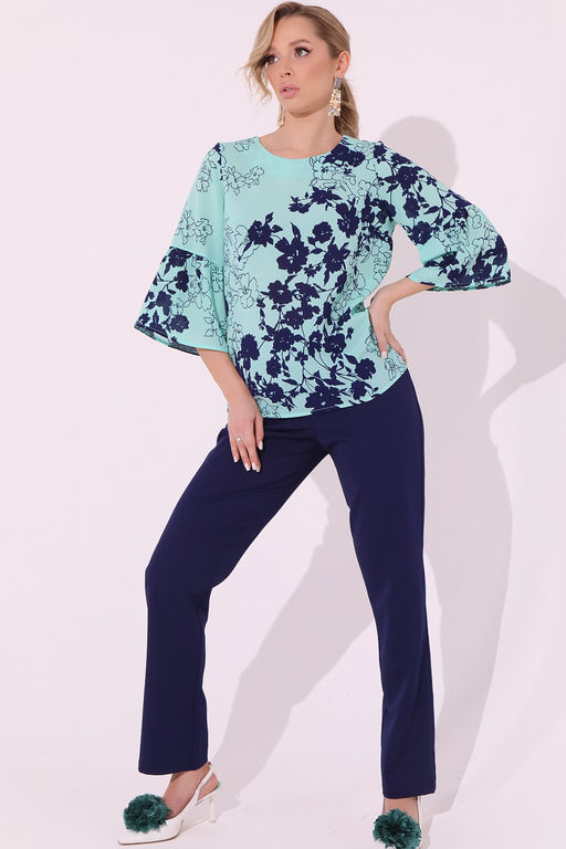 Костюм Леди стайл-2 (мята) - Эльза фото 5