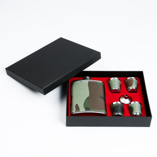 Подарочный набор 6 в 1 Камуфляж: фляжка 240 мл, 4 стопки, воронка - Simaland фото 6