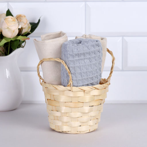 Корзина плетеная 12х9 см с ручками / 28801 /уп 700/ - ГалеонТрейд фото 4