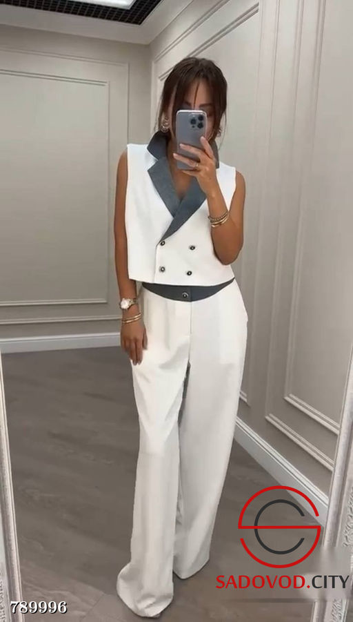 Женский брючный вечерний костюм - Bruno фото 2