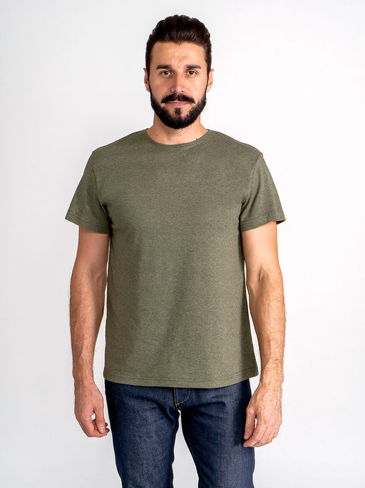 Футболка мужская короткий рукав GREG G145-RM-8004 (хакки м.)  фото 6