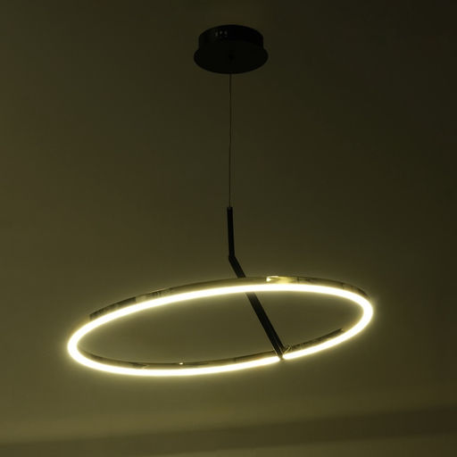 Светильник с ПДУ «Холли» LED 48 Вт 3000-6000К черно-золотой 60×60×22 см