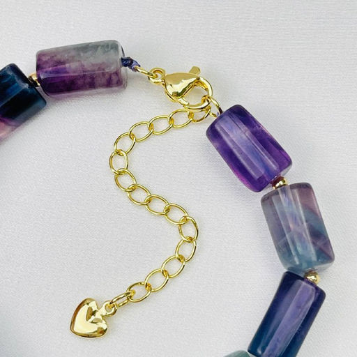 Браслет из Флюорита 16 см + - Радуга самоцветов фото 4