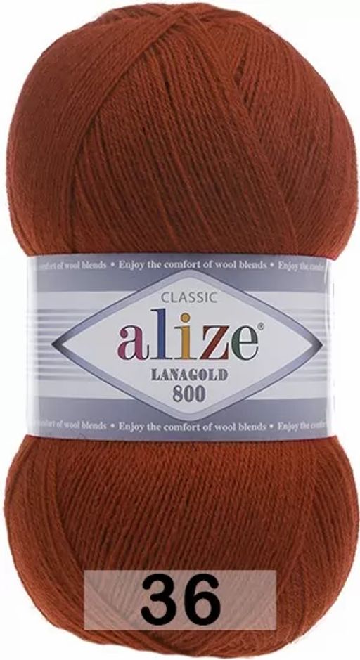 Пряжа LANAGOLD 800 - Alize фото 7