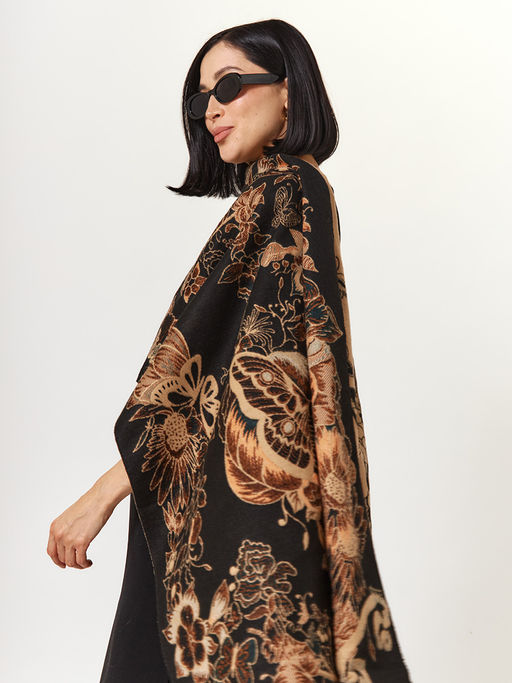 в составе ШЕРСТЬ и кашемир Большой, мягкий, теплый двусторонний палантин. - Tantino фото 4