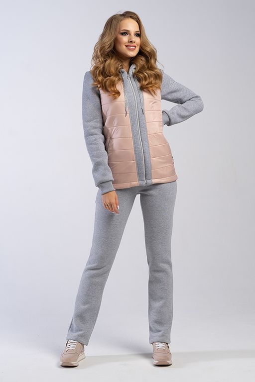 .Брюки м-4051 серый меланж - А+б коллекция фото 2