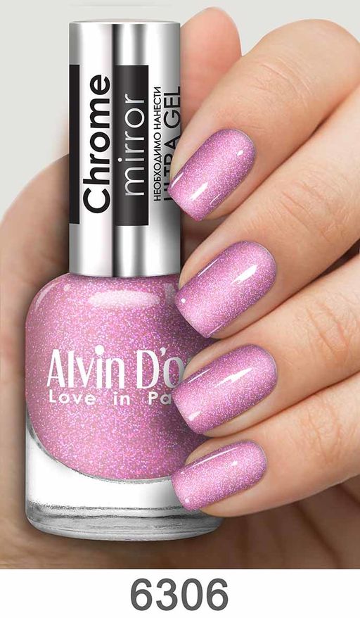 Alvin Dor Лак для ногтей Chrome mirror тон 6306 15мл