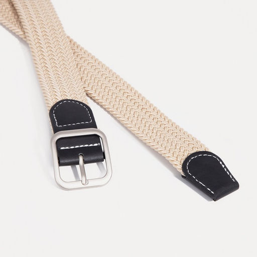 Ремень женский, ширина 3,3 см, пряжка металл, цвет бежевый - Simaland фото 3