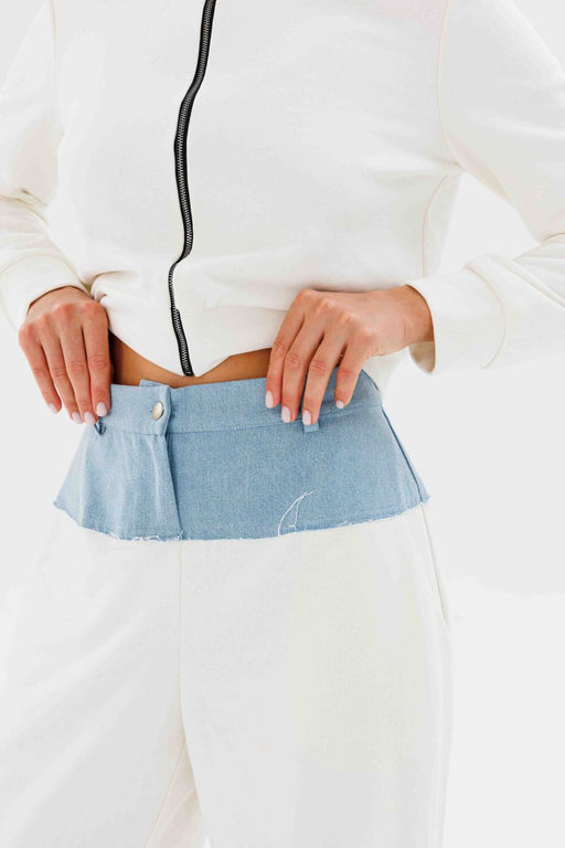 Брюки AURA 8010-164-Р молочный