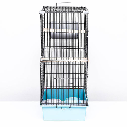 Клетка для шиншиллы Пижон №10, разборная, 58 х 40 х 88, бирюзовая - Simaland фото 2