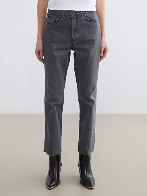 Crop Flare Kad?n Jean Pantolon