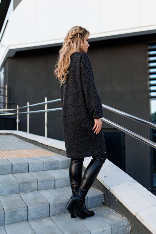 Платье AMORI 9787 черный графит  фото 3