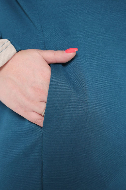 Платье трикотажное с молнией Белла