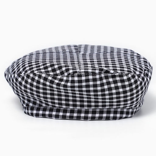 Берет в клетку, цвет черный, р-р 56см - Overhat фото 2