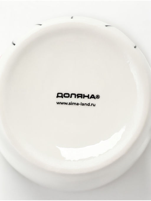 Кружка Доляна «Новогодняя кошка», 380 мл, 8.7×7×11.4 см, фарфор, белая