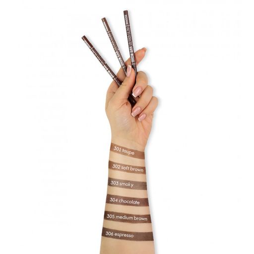 Luxvisage ЛВ Карандаш для бровей механический Brow Bar Ultra Slim, № 305 средне-коричневый  фото 2