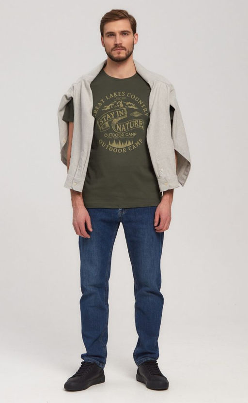 Футболка F111-06bb-642 khaki - Fine joyce фото 4