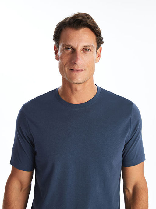 Bisiklet Yaka Penye Erkek Ti??rt