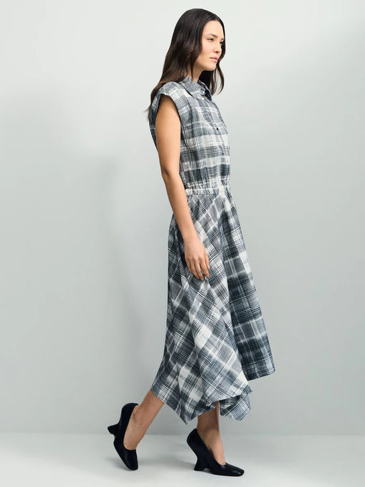 Платье миди в клетку / Zarina