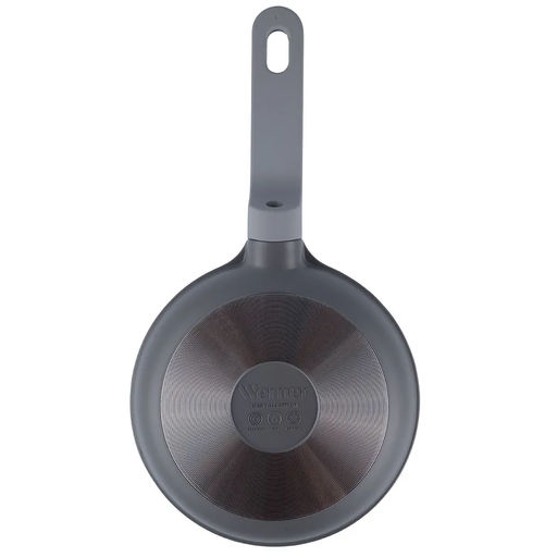 52194 WERNER Ковш MINI 10х6,75см/0,5л из литого алюминия со стеклянной крышкой, бакелитовой ручкой с покрытием Soft Touch. Толщина стенок/дна: 1,5/3,0мм. Цвет: серый.  фото 13