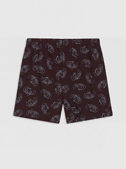 Stitch Bask?l? Kad?n ?ort Pijama Alt?