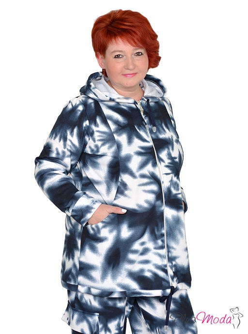 Толстовка Модель №1537 размеры 44-84 - Plusmoda фото 3