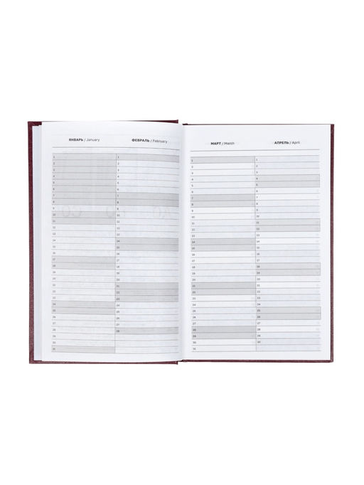 Ежедневник датированный Calligrata, А5, 2026, твёрдая обложка из бумвинила, 168 листов, коричневый