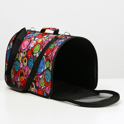 Сумка - переноскара для животных, каркасная, ПВХ, 46 х 28 х 29 см, микс цветов - Пижон фото 5