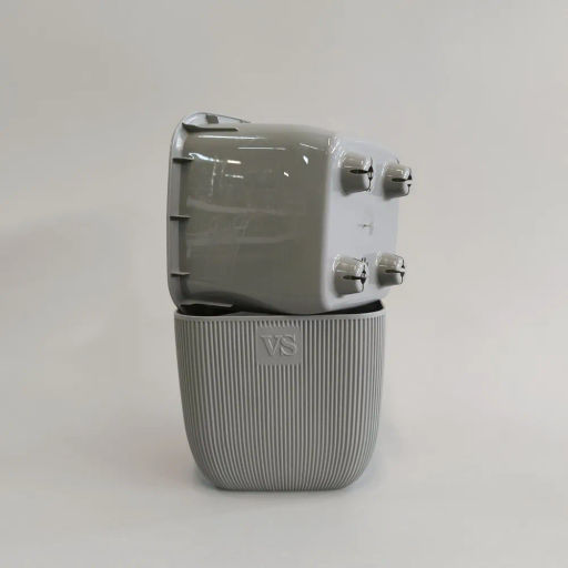 Горшок для цветов с дренажной системой Фабио VipSet 4,7 л серый (AMF-4,7-03) - Крассула фото 5