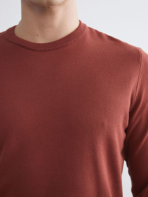 Bisiklet Yaka Erkek Triko Kazak