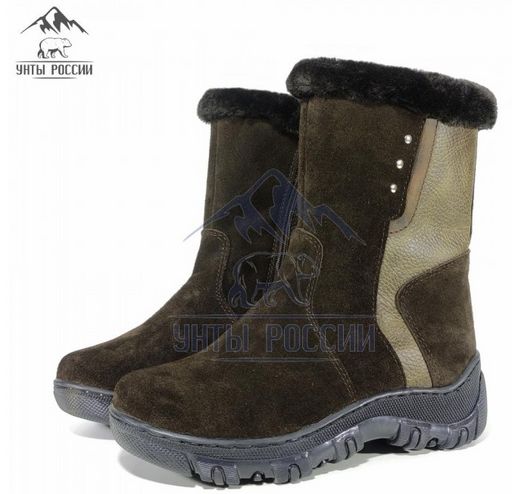 Сапожки подростковые коричневые, литая подошва