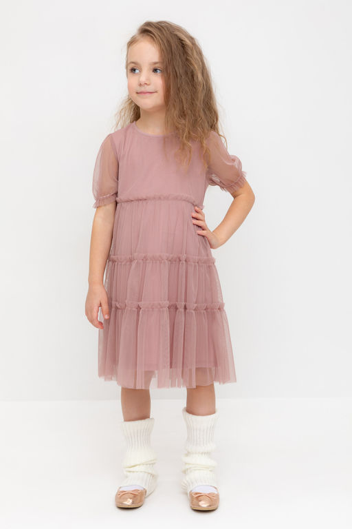 К 5909/серая пудра платье для дев