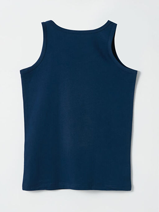 Bisiklet Yaka Bask?l? Erkek ?ocuk Atlet 2li - Waikiki фото 3