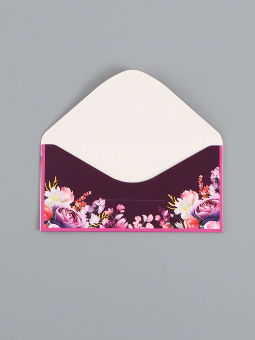 Цена за 10 шт. Конверт для денег Цветы, сочный, 16,5 х 8 см