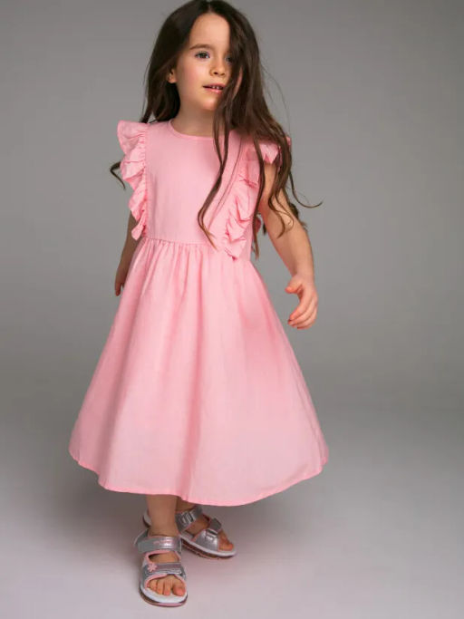 PlayToday / Платье текстильное для девочек  фото 3