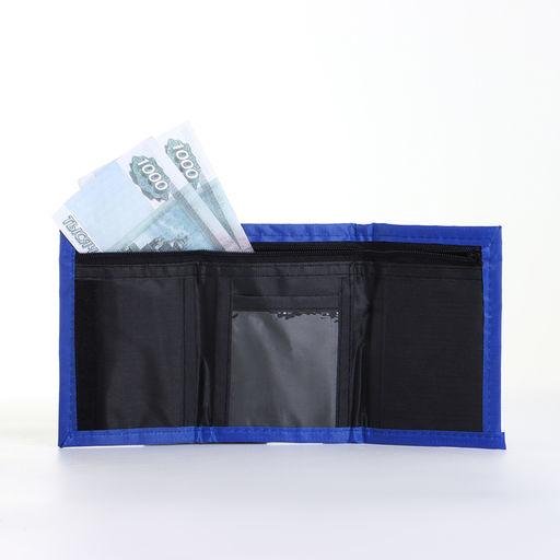 Кошелёк детский на липучке «Выбражулька», синий