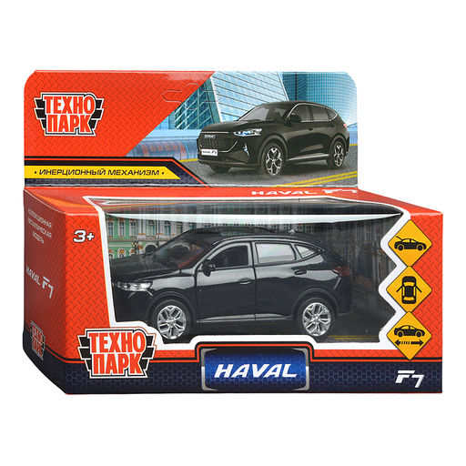 Машина металл Haval f7 (дв, багаж, черный) инерц., в коробке