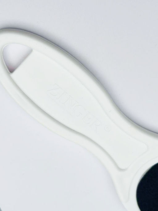 Zinger Тёрка педикюрная двусторонняя абразивная / Classic RA-66, 100/180 грит, белый  фото 4