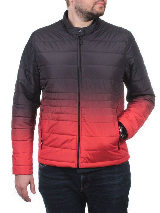 8341L BLACK/RED Куртка мужская демисезонная (100 гр. синтепон)