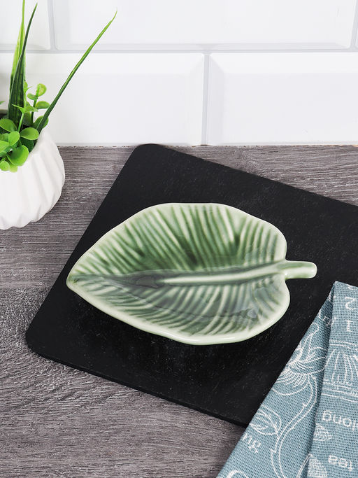 Соусник 14х10х2,5 см Лист / SWR-32 /уп 68/ - Галеонтрейд фото 2