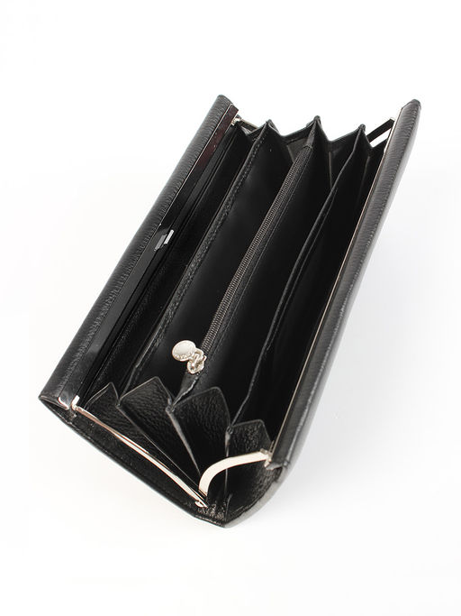 LACCOMA кошелек LA-1096-черный натуральная кожа  фото 4
