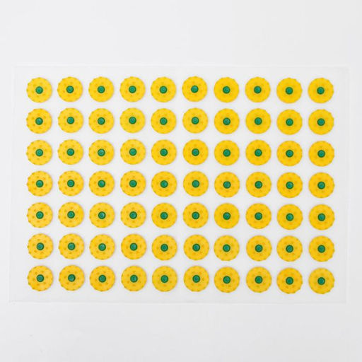 Цена за 2 шт. Аппликатор «Кузнецова», 70 колючек, спантекс, 23×32 см, жёлтый.