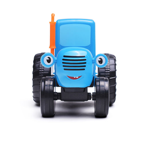 Машина металл "Синий трактор" с автоперевозчиком 7,5 см, синий