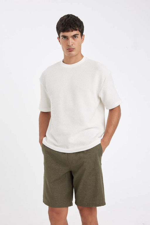 Хлопковые шорты-бермуды свободного покроя - Defacto фото 3