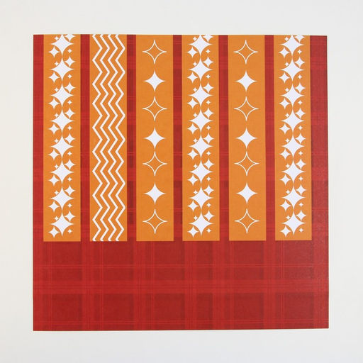 Бумага для скрапбукинга «Яркая геометрия», 12 листов, 30.5×30.5 см, 180 г/м²