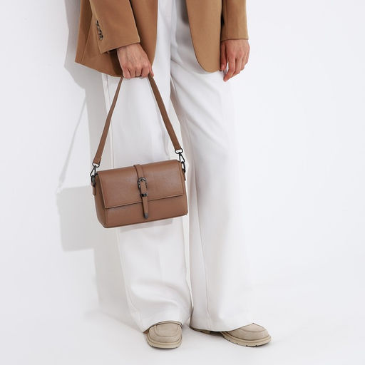 Сумка-мессенджер на магните, цвет бежевый - Simaland фото 8