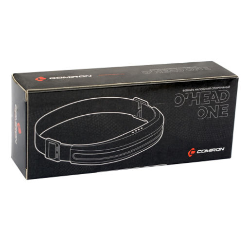 Фонарь налобный спортивный COMIRON OHEAD ONE корпус: жёсткий ABS, IPX5; свет: COB, 400lm; аккум: 1200 mAh, USB Type-C; индикатор, КРАСНЫЙ /уп 100/ - ГалеонТрейд фото 7