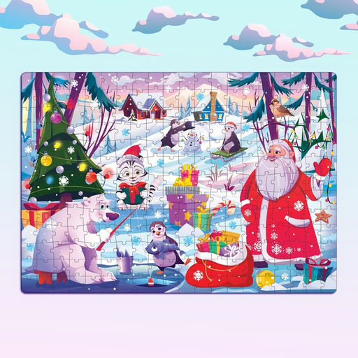 Светящийся пазл Новогодние радости, 260 деталей - Puzzle time фото 5