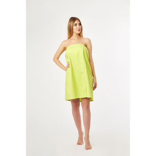 Полотенце для бани Экономь и Я Парео 80х144 см, салатовый 100% хл, 200 гр/м2  фото 2